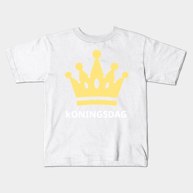 koningsdag Kids T-Shirt by yellowpinko